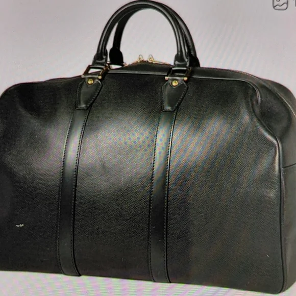 Louis Vuitton Kendall Green Taiga Leather Keepall Travel Bag Duffle VGVC - Picture 3 of 16